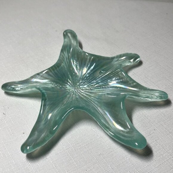 art glass Other - STARFISH Tray Trinket Art Glass Jewelry Dish Beach Cottage Ocean